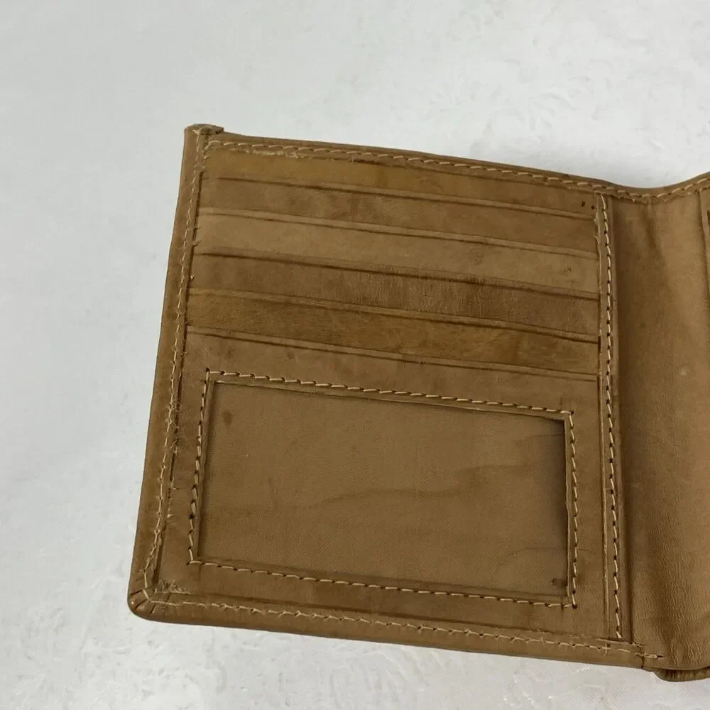 Custom Genuine Leather Wallet LOUISE Personalized CC Slots Billfold